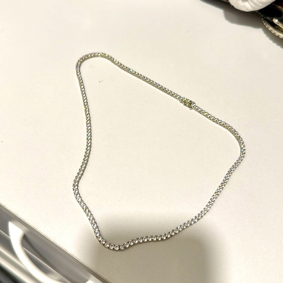 Frost nyc silver diamond chain.